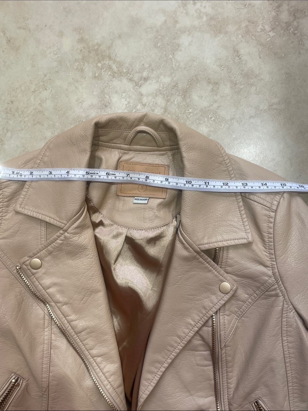 Blank NYC Beige Leather Jacket - Picture 8 of 11